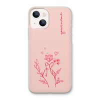 Giving Flowers: iPhone 13 mini Transparant Hoesje