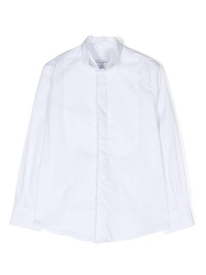 Paolo Pecora Kids chemise à plastron contrastant - Blanc
