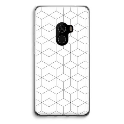 Zwart-witte kubussen: Xiaomi Mi Mix 2 Transparant Hoesje