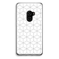 Zwart-witte kubussen: Xiaomi Mi Mix 2 Transparant Hoesje