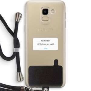 Reminder: Samsung Galaxy J6 (2018) Transparant Hoesje met koord