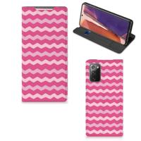 Samsung Galaxy Note20 | Hoesje met Magneet | Waves Pink