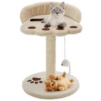 VidaXL Kattenkrabpaal met sisal krabpaal 40 cm beige en bruin