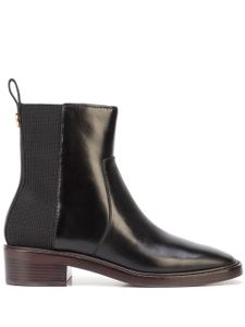 Tory Burch bottines chelsea à bout carré - Noir