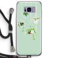 Hang In There: Samsung Galaxy S8 Plus Transparant Hoesje met koord