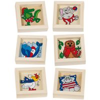 Houten geduldspel - dieren