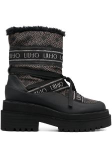 LIU JO bottines à motif monogrammé 70 mm - Noir