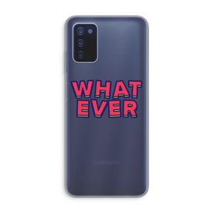 Whatever: Samsung Galaxy A03s Transparant Hoesje