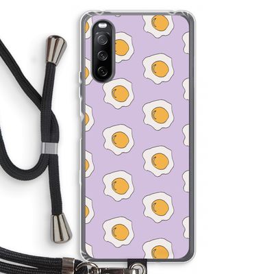 Bacon to my eggs #1: Sony Sony Xperia 10 III Transparant Hoesje met koord