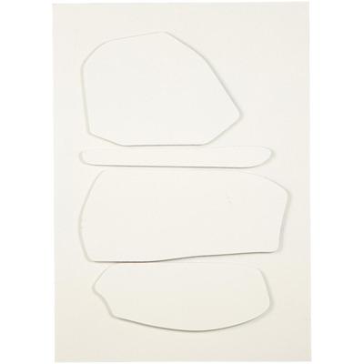 Leen Bakker - Decopaneel Nordic Off-white - 70x50 Cm - MDF - Crème#Beige#Wit - 2.8x50x70 Cm