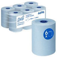 Handdoekrol Scott Essential Slimroll 1-laags 190m blauw 6696 - thumbnail
