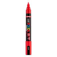 Uni Posca brushmarker pc5br rood - brushpunt 1-4 mm