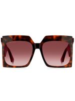 ETRO lunettes de soleil à monture oversize - Rouge - thumbnail