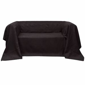 VidaXL Bankhoes microsuede bruin 140 x 210 cm