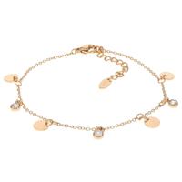 Kalli Armband Rosé met Platte Bedels Zirkonia | 2583