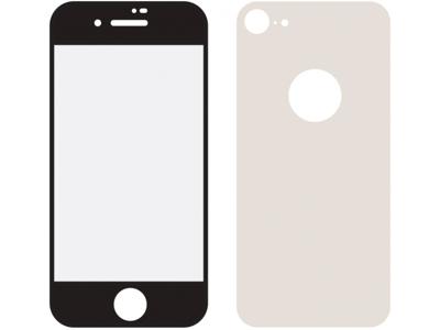 Mobilize Mobilize Edge-To-Edge Glass Screen Protector Apple iPhone 8 Front and Back Pack Silver Full Glue