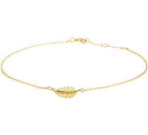 TFT Armband Goud Veer 0,8 mm 16 - 17 - 18 cm