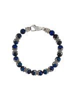 Emanuele Bicocchi bracelet orné de perles en pierre - Bleu