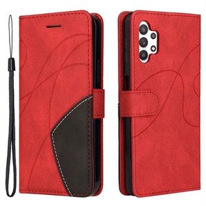 Bi-Color Series Samsung Galaxy A32 5G/M32 5G Wallet Case - Rood