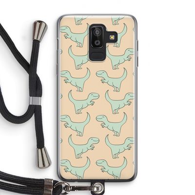 Dinos: Samsung Galaxy J8 (2018) Transparant Hoesje met koord
