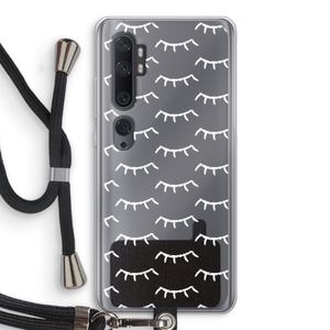 Wimpers: Xiaomi Mi Note 10 Pro Transparant Hoesje met koord