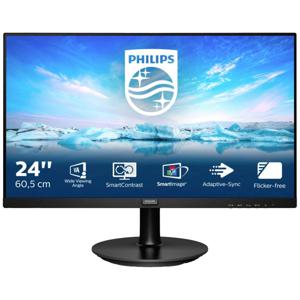 Philips Monitore 242V8LA/00 LCD-monitor Energielabel E (A - G) 60.5 cm (23.8 inch) 16:9 4 ms HDMI, DVI VA LCD