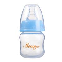 60ml Food Grade kunststof Mini drank fles lek bewijs schattig Nursing fles met tepel voor Baby(Blue)