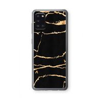 Gouden marmer: Samsung Galaxy A31 Transparant Hoesje