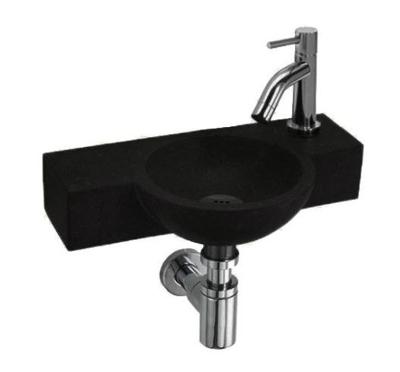 L&apos;Aqua Fonteinset Fynn Basalt rond