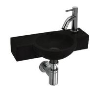 L&apos;Aqua Fonteinset Fynn Basalt rond - thumbnail