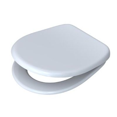 Plieger Uni closetzitting universeel met slowclose met quick release RVS/wit 547699