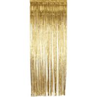 Folie deurgordijn versiering - goud - 244 x 91 cm - glitter and glamour wanden