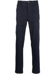 Incotex pantalon chino en coton à coupe droite - Bleu