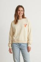 Only Onlliny L/s O-neck Print Cs Swt Sweater 4965230 Ecru Out Of Office