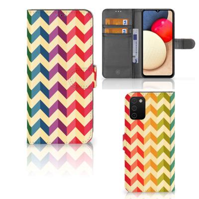 Samsung Galaxy A03s | Telefoon Hoesje | Zigzag Multi Color Samsung Galaxy A03s | Telefoon Hoesje | Zigzag Multi Color