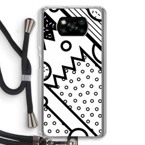 Pop Art #4: Xiaomi Poco X3 Pro Transparant Hoesje met koord