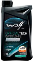 Wolf motorolie "officialtech ls fe" motoroil 0w20 1l off.tech ls-fe