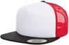 Flexfit FX6005FW Foam Trucker With White Front - Black/White/Red - One Size