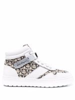 Ferragamo baskets montantes Noè - Blanc