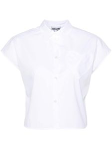 MOSCHINO JEANS polo à patch cœur - Blanc