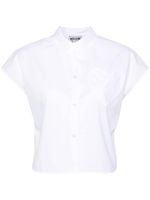 MOSCHINO JEANS polo à patch cœur - Blanc