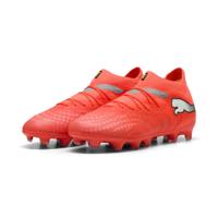 PUMA Future 9 Pro Gras / Kunstgras Voetbalschoenen (MG) Kids Felrood Zilver Zwart