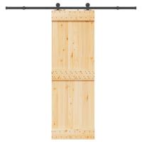Schuifdeur met beslag 70x210 cm massief grenenhout