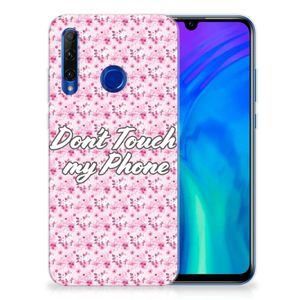 Honor 20 Lite Silicone-hoesje Flowers Pink DTMP