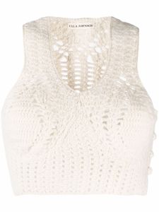 Ulla Johnson haut crop en maille - Tons neutres