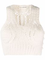 Ulla Johnson haut crop en maille - Tons neutres