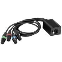 Eurolite DNK-2 DMX Kabel [1x RJ45-bus - 4x XLR-bus 3-polig]