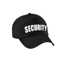 Security beveiligers petje - baseball cap - zwart - dames en heren