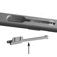 HMB draaihendel - grijs - t.b.v. Multipoint inbouw - 600637