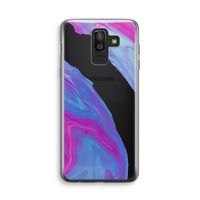 Zweverige regenboog: Samsung Galaxy J8 (2018) Transparant Hoesje